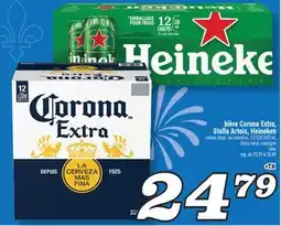 Marché Richelieu BIÈRE CORONA EXTRA, STELLA ARTOIS, HEINEKEN | BEER offer