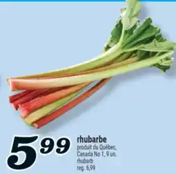 Marché Richelieu RHUBARBE | RHUBARB offer