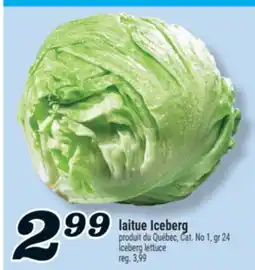 Marché Richelieu LAITUE ICEBERG | ICEBERG LETTUCE offer