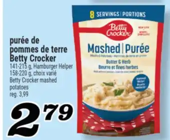 Marché Richelieu PURÉE DE POMMES DE TERRE BETTY CROCKER | BETTY CROCKER MASHED POTATOES offer