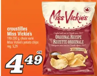 Marché Richelieu CROUSTILLES MISS VICKIE'S | MISS VICKIE'S POTATO CHIPS offer