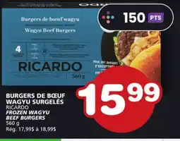 Marches Tradition RICARDO FROZEN WAGYU BEEF BURGERS offer