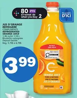 Marches Tradition COMPLIMENTS REFRIGERATED ORANGE JUICE offer