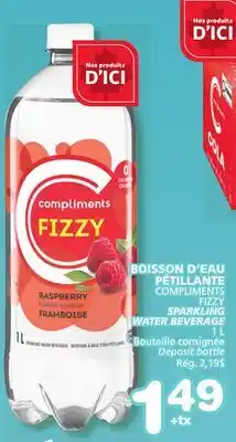 Marches Tradition COMPLIMENTS FIZZY SPARKLING WATER BEVERAGE offer