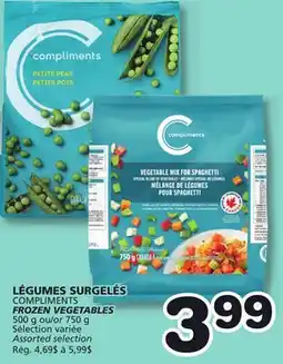 Marches Tradition COMPLIMENTS FROZEN VEGETABLES offer