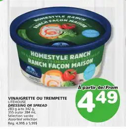 Marches Tradition LITEHOUSE DRESSING OR SPREAD offer