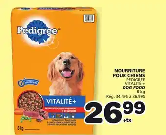 Marches Tradition PEDIGREE VITALITÉ+ DOG FOOD offer