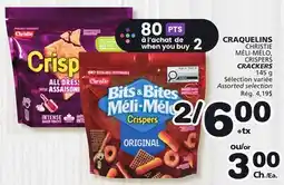 Marches Tradition CHRISTIE MÉLI-MÉLO, CRISPERS CRACKERS offer