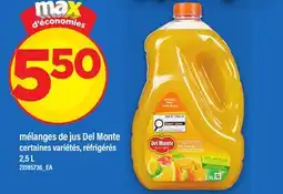 Maxi MÉLANGES DE JUS DEL MONTE offer
