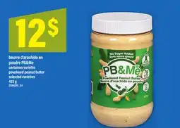 Maxi BEURRE D'ARACHIDE EN POUDRE PB&ME | POWDERED PEANUT BUTTER offer