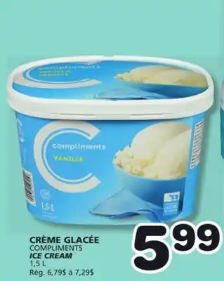Marches Tradition COMPLIMENTS ICE CREAM offer