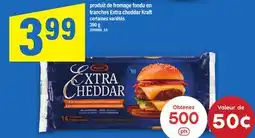 Maxi PRODUIT DE FROMAGE FONDU EN TRANCHES EXTRA CHEDDAR KRAFT offer