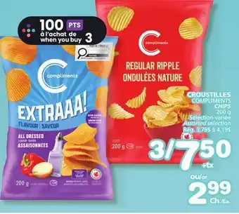 Marches Tradition COMPLIMENTS CHIPS offer