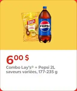Couche-Tard Combo Lay's + Pepsi 2L offer