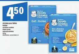 Maxi CÉRÉALES POUR BÉBÉS GERBER | INFANT CEREAL offer