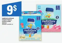 Maxi SUPPLÉMENT NUTRITIONNEL COMPLETE PEDIASURE offer