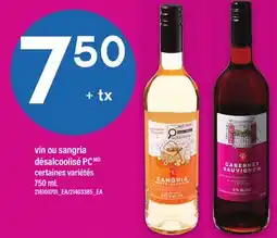 Maxi VIN OU SANGRIA DÉSALCOOLISÉ PC offer