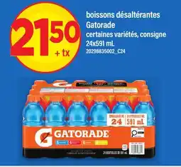 Maxi BOISSONS DÉSALTÉRANTES GATORADE offer