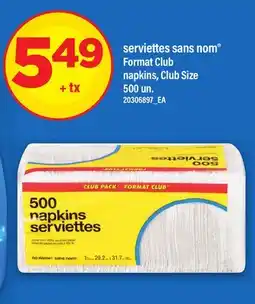 Maxi SERVIETTES SANS NOM | NAPKINS, 500 un offer