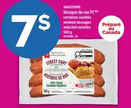 Maxi SAUCISSES KIOSQUE DE RUE PC | SMOKED SAUSAGES offer