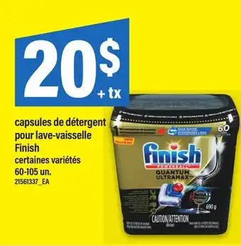 Maxi CAPSULES DE DÉTERGENT POUR LAVE-VAISSELLE FINISH, 60-105 UN offer