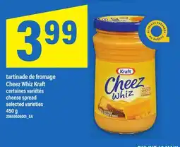 Maxi TARTINADE DE FROMAGE CHEEZ WHIZ KRAFT | CHEESE SPREAD offer