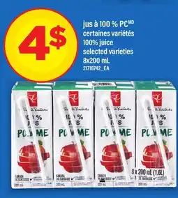 Maxi JUS À 100 % PC | 100% JUICE offer