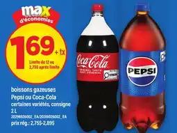Maxi BOISSONS GAZEUSES PEPSI OU COCA-COLA offer