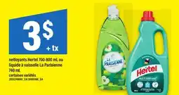 Maxi NETTOYANTS HERTEL, 700-800 ML OU LIQUIDE À VAISSELLE LA PARISIENNE, 740 ML offer