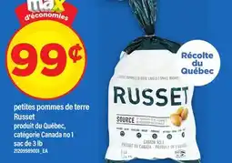 Maxi PETITES POMMES DE TERRE RUSSET | RUSSET POTATOES, 3 LB BAG offer