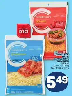 Marché Bonichoix COMPLIMENTS SHREDDED CHEESE offer