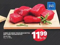 Marché Bonichoix BEEF CUBES FOR BROCHETTES offer