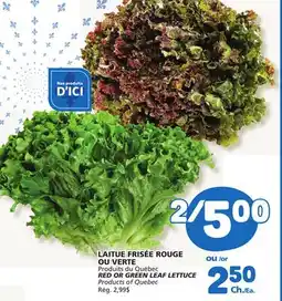 Marché Bonichoix RED OR GREEN LEAF LETTUCE offer