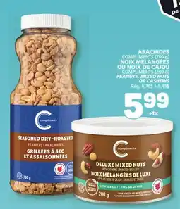 Marché Bonichoix COMPLIMENTS (200 g) PEANUTS, MIXED NUTS OR CASHEWS offer