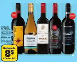 Marché Bonichoix WALLAROO TRAIL, AROMA MI AMORE, SMOKY BAY (1 L), OR MORGAN HILL (750 mL) WHITE OR RED WINE offer