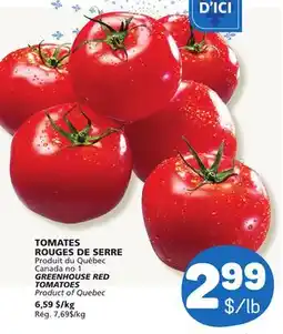 Marché Bonichoix GREENHOUSE RED TOMATOES offer