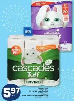 Marché Bonichoix CASCADES PAPER TOWELS OR BATHROOM TISSUE offer