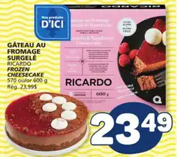 Marché Bonichoix RICARDO FROZEN CHEESECAKE offer