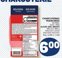 Marché Bonichoix OLYMEL DUO, TRIO SLICED DELI MEATS offer
