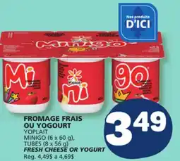 Marché Bonichoix MINIGO (6 x 60 g), TUBES (8 x 56 g) FRESH CHEESE OR YOGURT offer