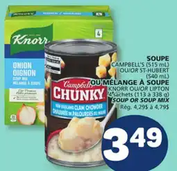 Marché Bonichoix CAMPBELL'S (515 mL) OR ST-HUBERT (540 mL) offer