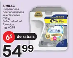 Brunet SIMILAC Préparations pour nourrissons sélectionnées offer