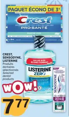 Brunet CREST, SENSODYNE, LISTERINE Produits dentaires sélectionnés offer