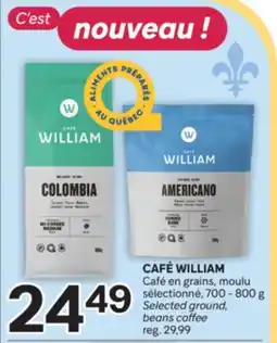 Brunet CAFÉ WILLIAM Café en grains, moulu sélectionné offer