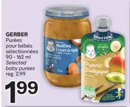 Brunet GERBER Purées pour bébés sélectionnées offer