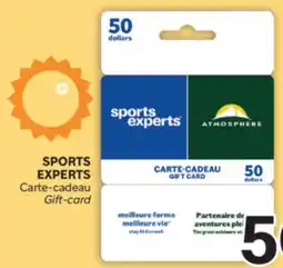 Brunet SPORTS EXPERTS Carte-cadeau offer