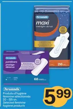 Brunet Personnelle Produits d'hygiène féminine sélectionnés offer