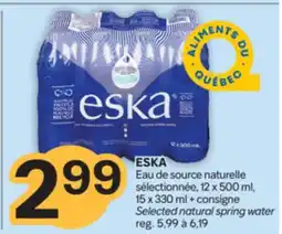 Brunet ESKA Eau de source naturelle sélectionnée offer