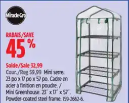 Canadian Tire Mini Greenhouse offer