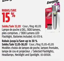Canadian Tire Energizer 1300 Lumens LED Flashlight, Batteries Included offer